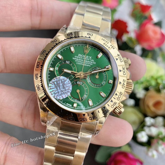 劳力士手表 Rolex宇宙计型迪通拿 116508金迪绿盘 Rolex经典款男士腕表 gjs1236